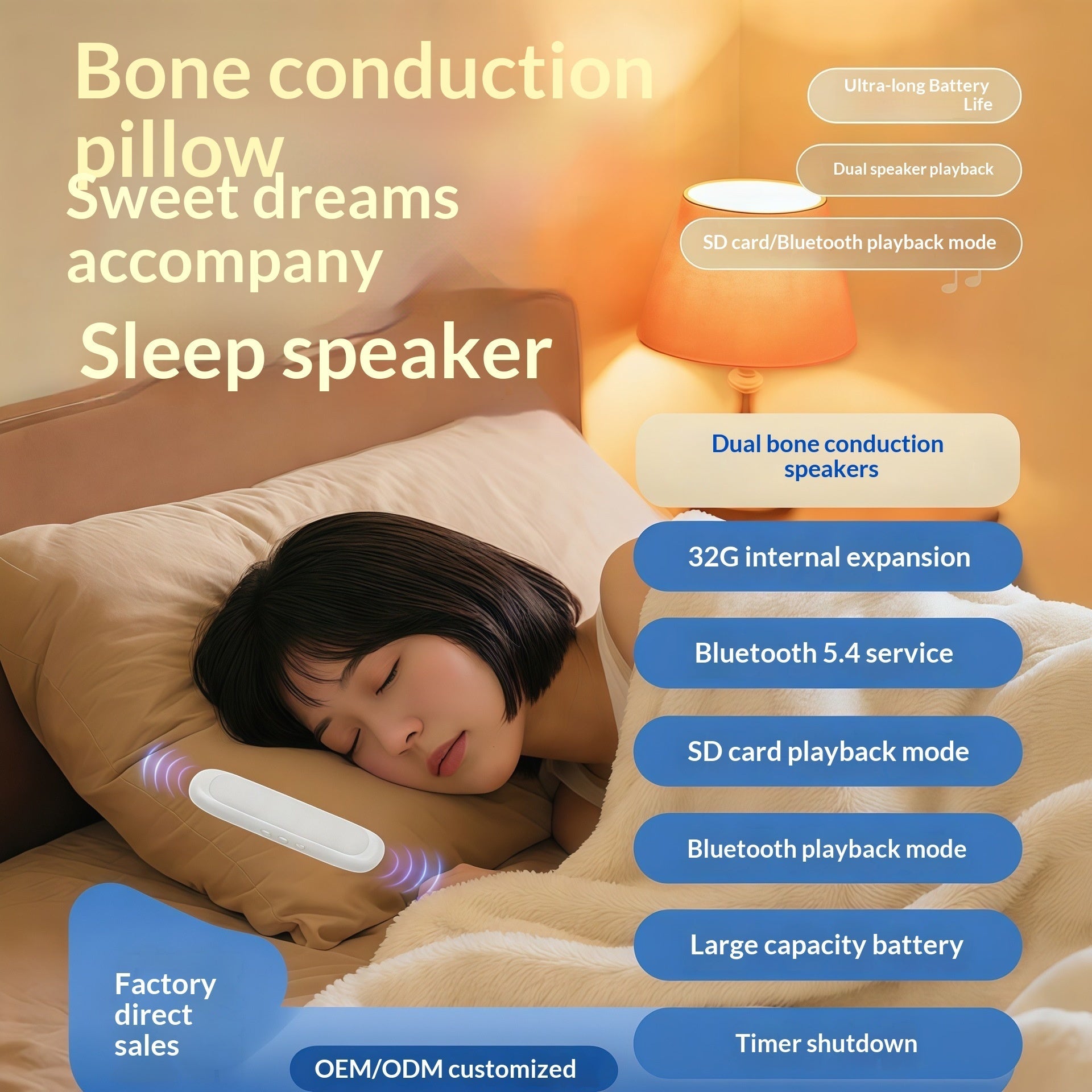 Bone-Conduction Sleep Speaker