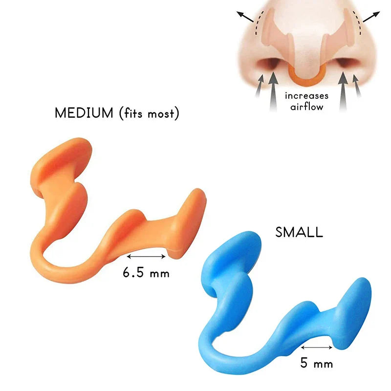 Silicone Anti Snoring Nasal Dilator | Comfortable Sleep Aid Nose Clip
